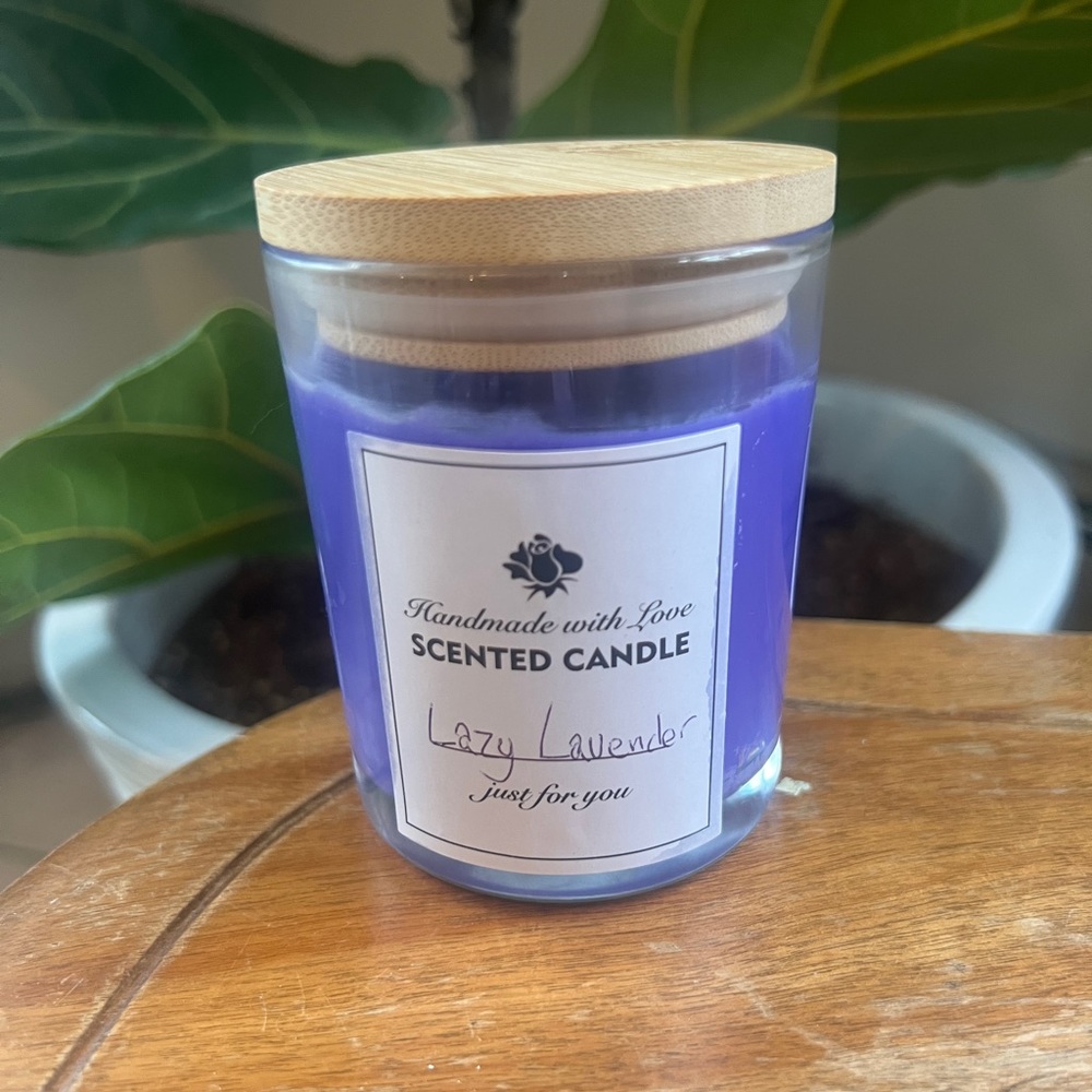 Homemade 7oz candle. Lazy Lavender ☂️.